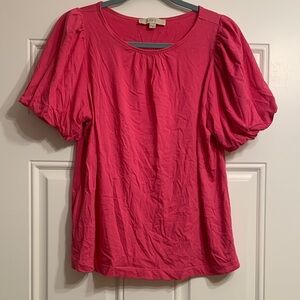 LOFT Bright Pink Blouse